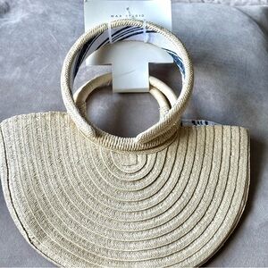 Max Studio Kids Cream and Tan Woven Purse And Headband Set Brand New
